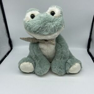 Mon Ami Fitzgerald the Frog Plush Bow Tie Handsome Very Soft 9" Green Eyes